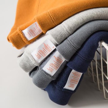 重磅純色插肩袖圓領衛衣男 基礎款休閑復古寬松上衣春秋男女同款