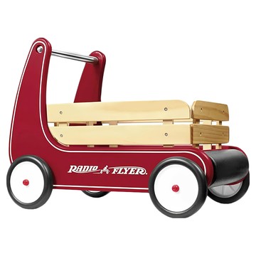 RADIO FLYER 好奇號學步車 木質玩具 1-4歲  紅色  1個