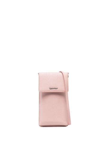 Calvin Klein - logo-plaque cross body bag - women - Polyurethane - One Size - Pink