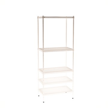 [客尊屋]粗管/沖孔/45x75x180hcm 白騎士沖孔 五層架白騎士