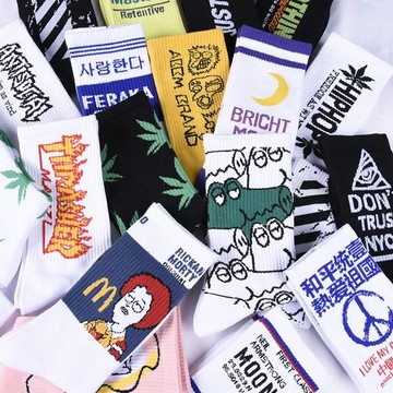 襪子男長襪潮流藍綠色色百搭韓版中筒夏季學生籃球襪子女長筒夏秋