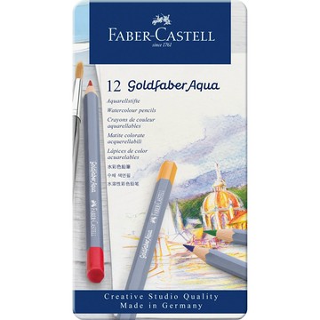 Faber-Castell golderfaber 創意工坊水彩色鉛筆  12色 114612【APP滿額下單10%點數(單一帳號最高5000點)】1/31止