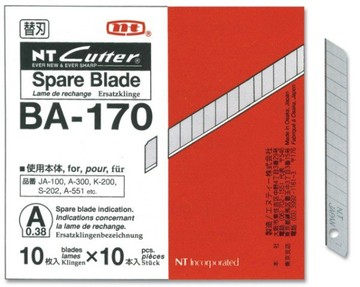 NT Cutter BA-170 45度美工刀片(10片入/包)【APP滿額下單4%點數(單一帳號最高1000點)】7/31止