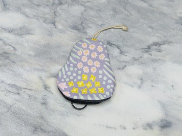 繁花紫 梨型鑰匙包【K251124】
