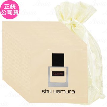 shu uemura 植村秀 無極限裸光精萃粉底 體驗包(1ml)*24旅行袋組(公司貨)