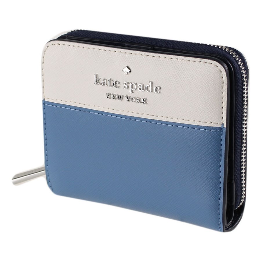 ケイトスペード 財布 二つ折り KATE SPADE wlr00636 086 ブルーマルチ