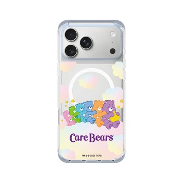 iPhone 17 Pro Max ClearX (MagSafe 兼容) 冰透藍 - Care Bears - 雲朵綿綿