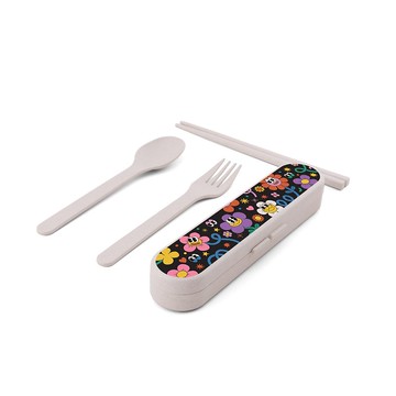 環保餐具套裝 Y2K 花哈哈 Funky Floral Pattern