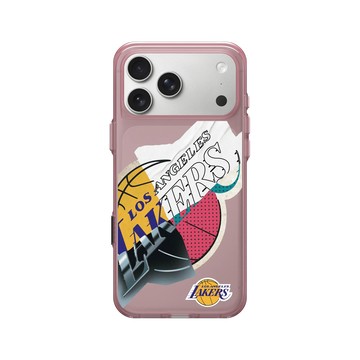 iPhone 17 Pro Max Clear (相機按鈕) 晶醺玫 - NBA - 拼接系列-洛杉磯湖人 L.A. Lakers - Style Mix