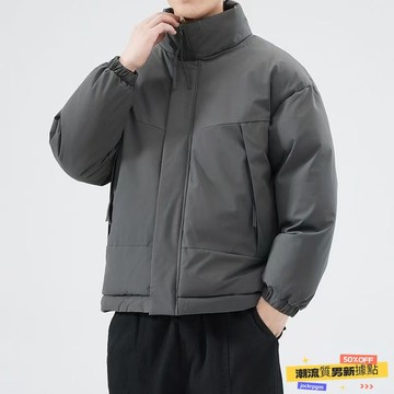 ✨質感上新⚡ 秋冬棉服 棉衣 男 立領 寬鬆 加厚 保暖 防風 休閒 口袋 拉鍊 青年 冬季 常規  外套