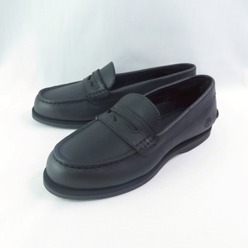 Timberland A5MXNW02 女休閒鞋 經典船型休閒鞋 皮革 黑【iSport愛運動】
