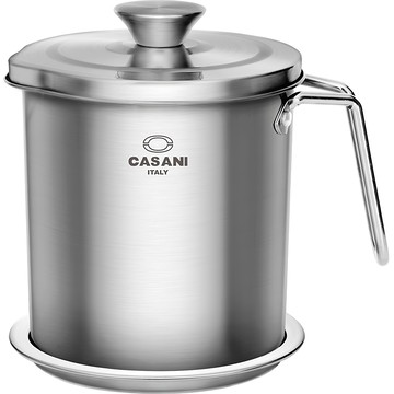 Casani 不鏽鋼濾油壺 2L  1個  14cm