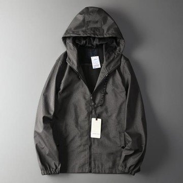 外貿尾單剪標男裝戶外防水防風男士連帽軟殼夾克百搭休閑沖鋒外套
