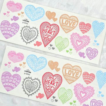 ：針織心意：霧面透明貼紙