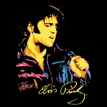 【線上體育】自有品牌T恤 100%純美國棉Tee 貓王Elvis Presley 簽名紀念（S/M/L號）