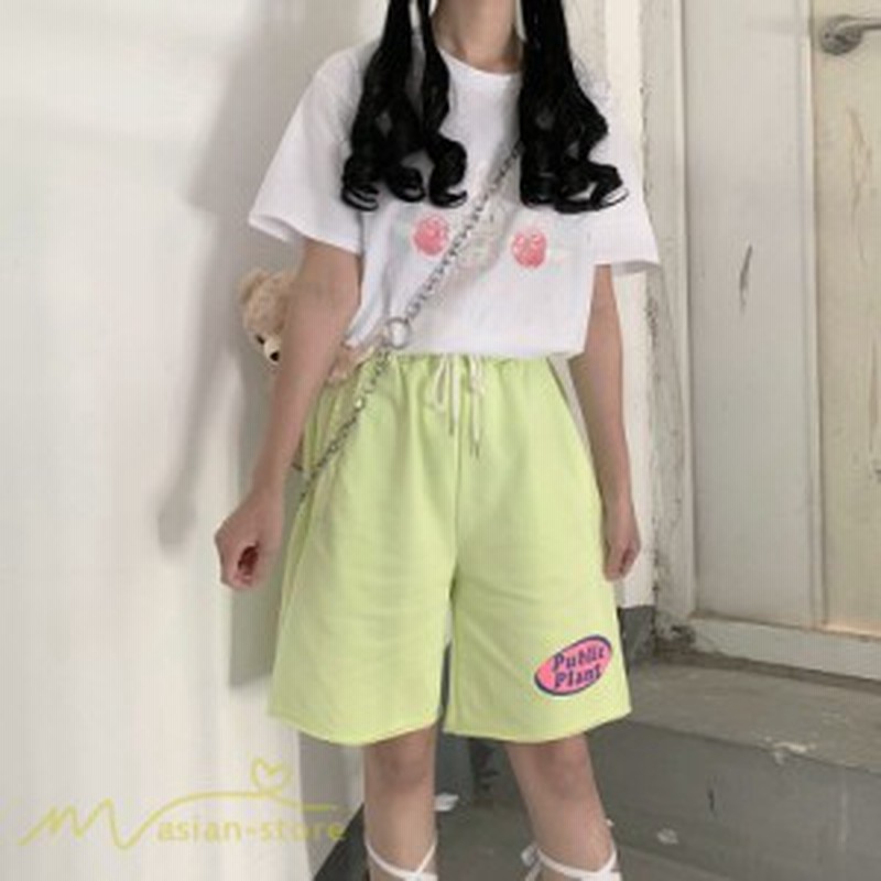 ハーフパンツ レディース パンツ ボトムス 着痩せ Aラインパンツ おしゃれ 膝丈 ウエスト紐付き プリント カジュアルパンツ 着回し ポケ 通販 Lineポイント最大1 0 Get Lineショッピング