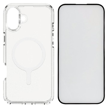 OWEIDA 歐威達 iPhone16系列 氣墊防摔殼貼超值組 手機殼 + 玻璃貼  透明色  iPhone 16Plus