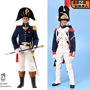 BROWNART BA-0007/8 1/6 拿破侖近衛軍中尉下士 兵人偶手辦 接單