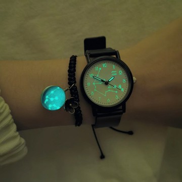 免運🏆 十二星座手錶女ins風中學生韓版簡約夜光防水男孩黑白情侶款一對精品手錶 防水手錶 女錶 考試手錶 女生手錶 女錶