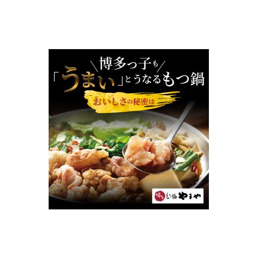 ふるさと納税 福岡県 上毛町 国産牛モツたっぷり600g！大容量5-6人前　やまやの博多もつ鍋セット　TY2802