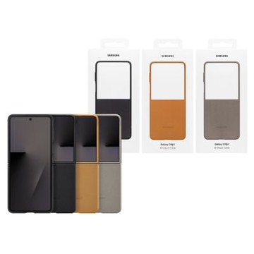 Samsung 三星 Galaxy Z Flip7 原廠純素皮革保護殼 (EF-VF766)
