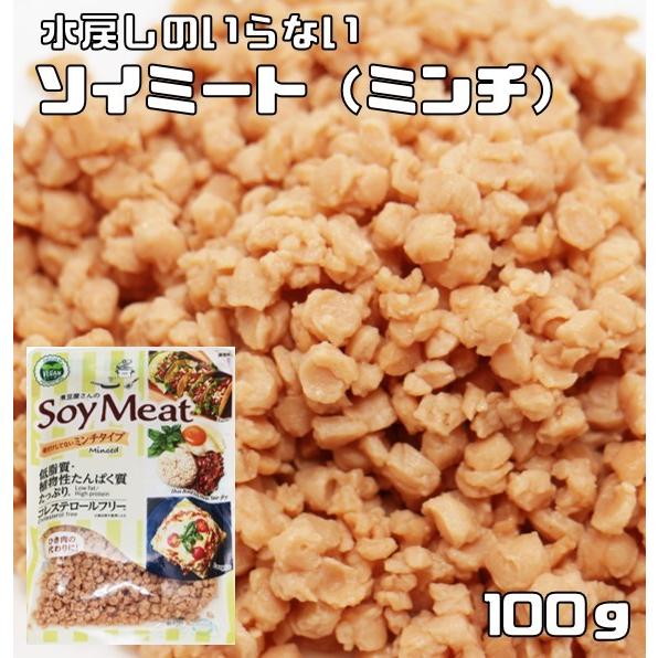 ソイミート ミンチタイプ 100g レトルト 煮豆屋さんの 国内加工品 ベジミート 畑のお肉 大豆ミート そぼろ 大豆肉