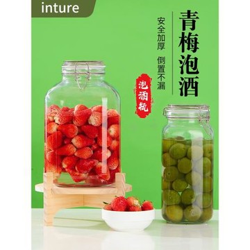 玻璃密封罐泡酒瓶青梅果酒瓶釀酒罐楊梅酒容器專用酒壇空瓶存酒桶
