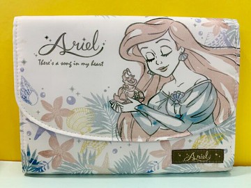 【震撼精品百貨】The Little Mermaid Ariel小美人魚愛麗兒 手帳收拿包/收納袋-美人魚米白#04266 震撼日式精品百貨