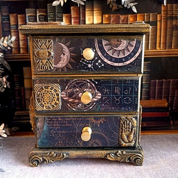 收納櫃、塔羅牌、神秘學、佔星、星座