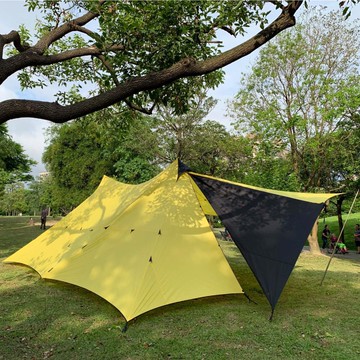 GT Petit-Part小怪三角套件 / GT怪天幕、Soulwhat雙峰帳專用 / 2.4M適用 / 黑色 /無黑膠或銀膠版