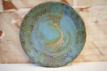 手作無極大圓盤  Ø21 cm 圓皿 餐盤  盤子