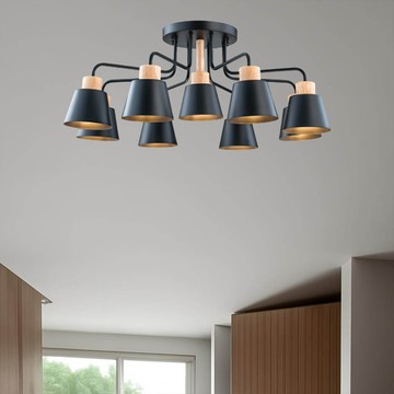 鋼材烤漆造型半吸頂燈 F94-19-31501