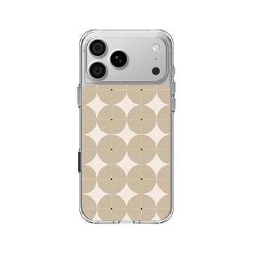 iPhone 18 Pro Max Clear Case（相機按鈕） 透明 - Pattern Play - 奶茶幾何點