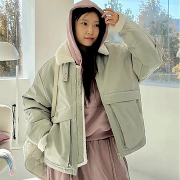 【免運1-3天出貨】寬鬆百搭兩穿風衣棉服 内膽可拆卸 秋冬情侶保暖 二合一棉衣權順榮同款