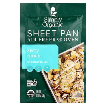 Simply Organic, Sheet Pan 調味料混合物，熱烈農場風味，0.99 盎司（28 克）