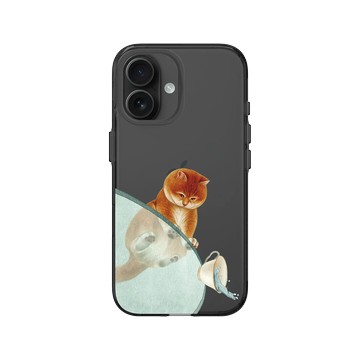 iPhone 16 Clear (相機按鈕) 酷墨灰 - Nyangsongi - 搗蛋鬼