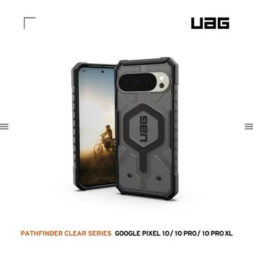 UAG Google Pixel 10/10 Pro/10 Pro XL 磁吸耐衝擊經典保護殼-透黑(支援MagSafe 手機殼)