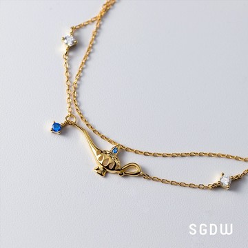 【SGDW】925銀 小神燈雙層 許願金手鍊