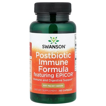 Swanson Vitamins, 含 Epicor® 的益生素機體抵抗配方，500 毫克，60 粒膠囊