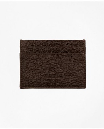 Brooks Brothers Buffalo Slim Card Case | Brown