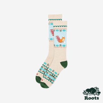 Roots 配件- WILDERNESS BOOT 長襪-燕麥色