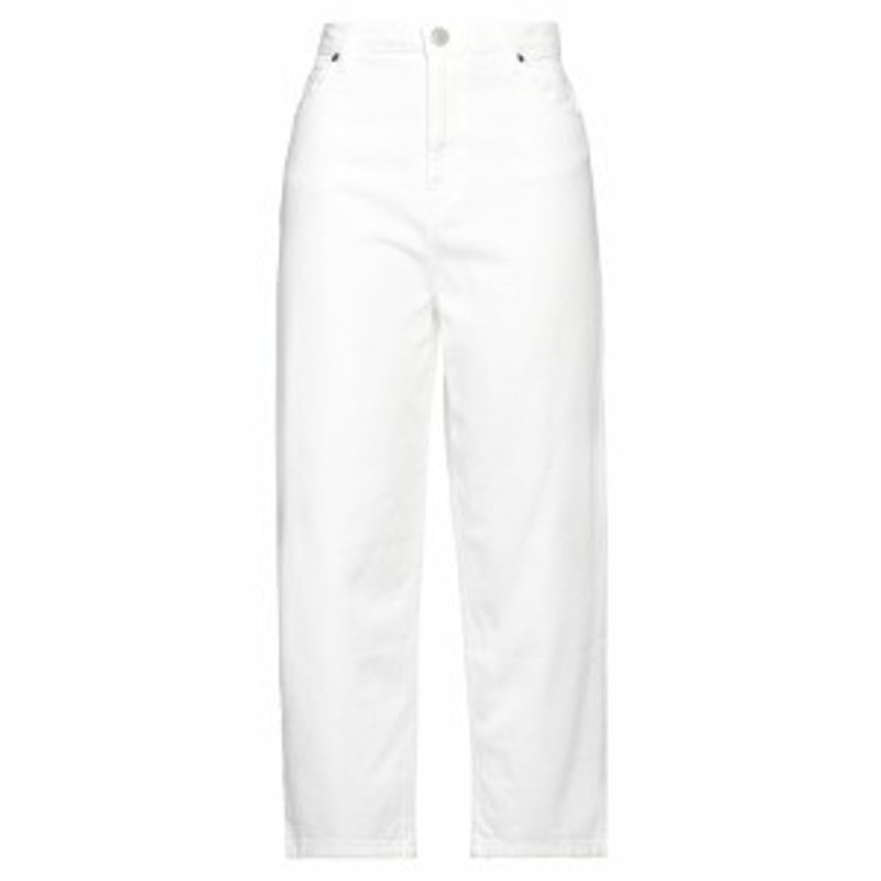 ガレパリ レディース デニムパンツ ボトムス Denim pants White-