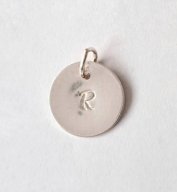 字母板吊飾 (純銀925)  適用於可替換項鍊