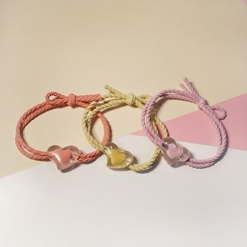 G&G透明愛心造型髮束（顏色隨機出貨）