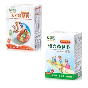 康圓養生家族 - 活力菌多多+活力鋅鎂鈣(共2盒)