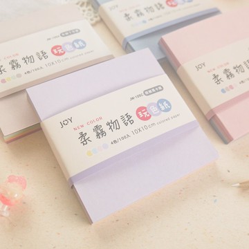 玩色 - DIY色紙(10x10cm)。JW-105。柔霧物語