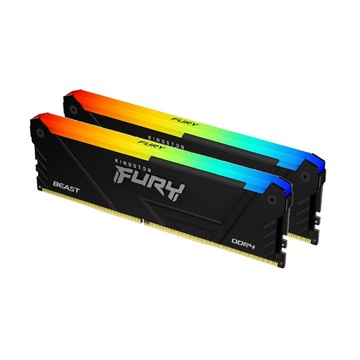 Kingston FURY Beast 獸獵者 DDR4 3200 32GB(16GBx2) RGB桌上型超頻記憶體(KF432C16BB2AK2/32)