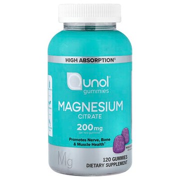 Qunol, 檸檬酸鎂軟糖，什錦漿果味，120 粒軟糖（每粒軟糖 100 毫克）