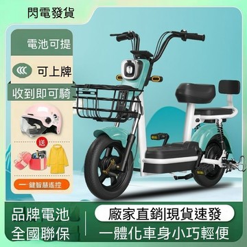 免掛牌 電動車 成人兩輪電動車 锂電池電瓶車小型雙人代步車 男女通用 電瓶車 老人代步 lucky2458