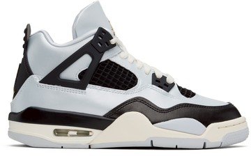 Nike Jordan 银色 & 黑色 Air Jordan 4 儿童运动鞋